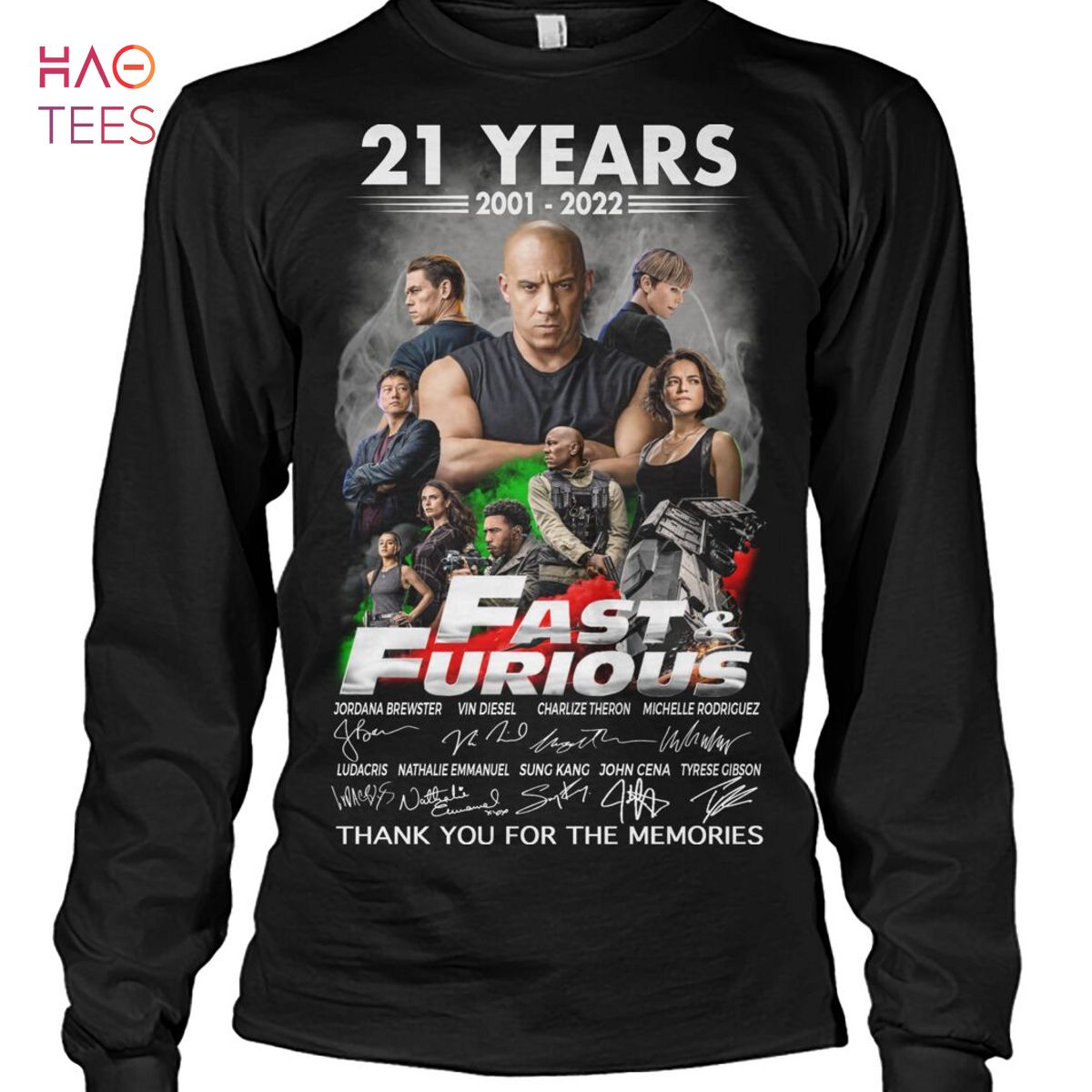 21 Years 2001-2022 Fast & Furious Shirt