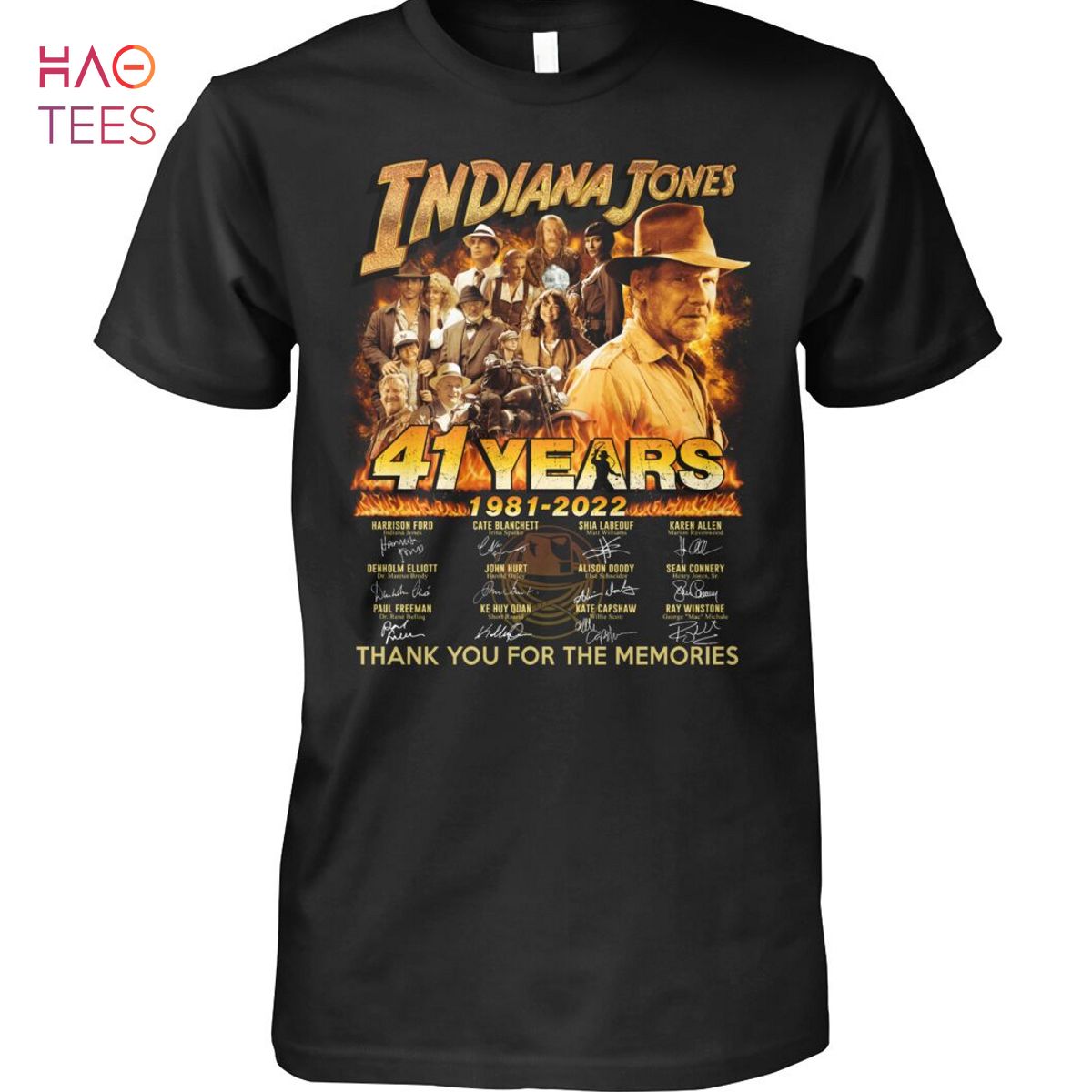 Indiana Jone 41 Years 1981-2022 Shirt