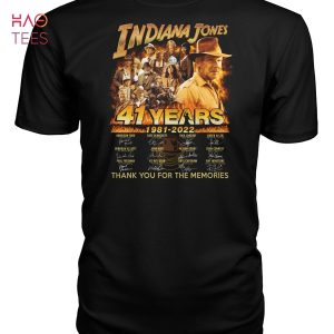 Indiana Jone 41 Years 1981-2022 Shirt