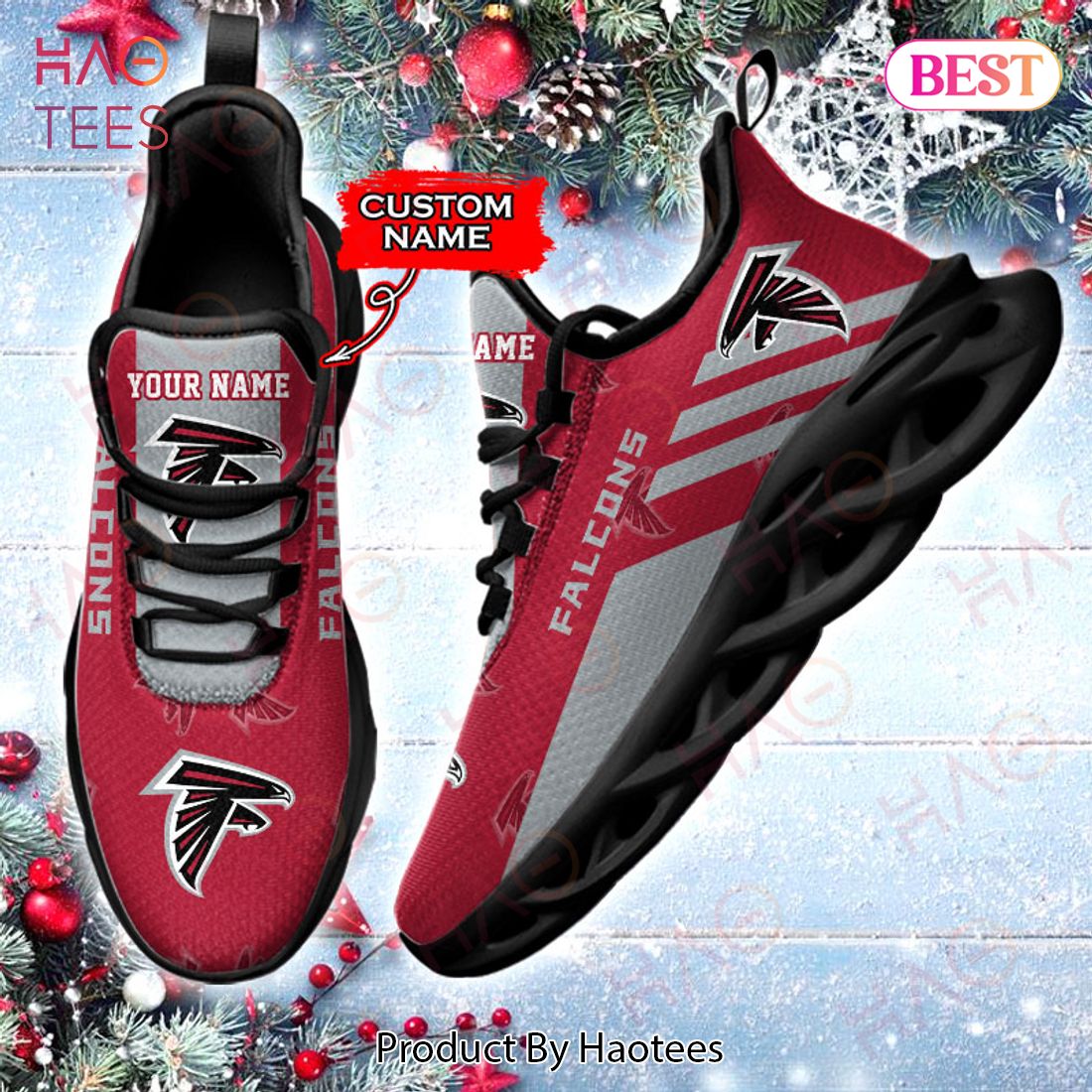 BEST NFL Atlanta Falcons Max Soul Sneaker Custom Name