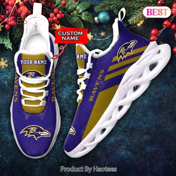 BEST NFL Baltimore Ravens Max Soul Sneaker Custom Name