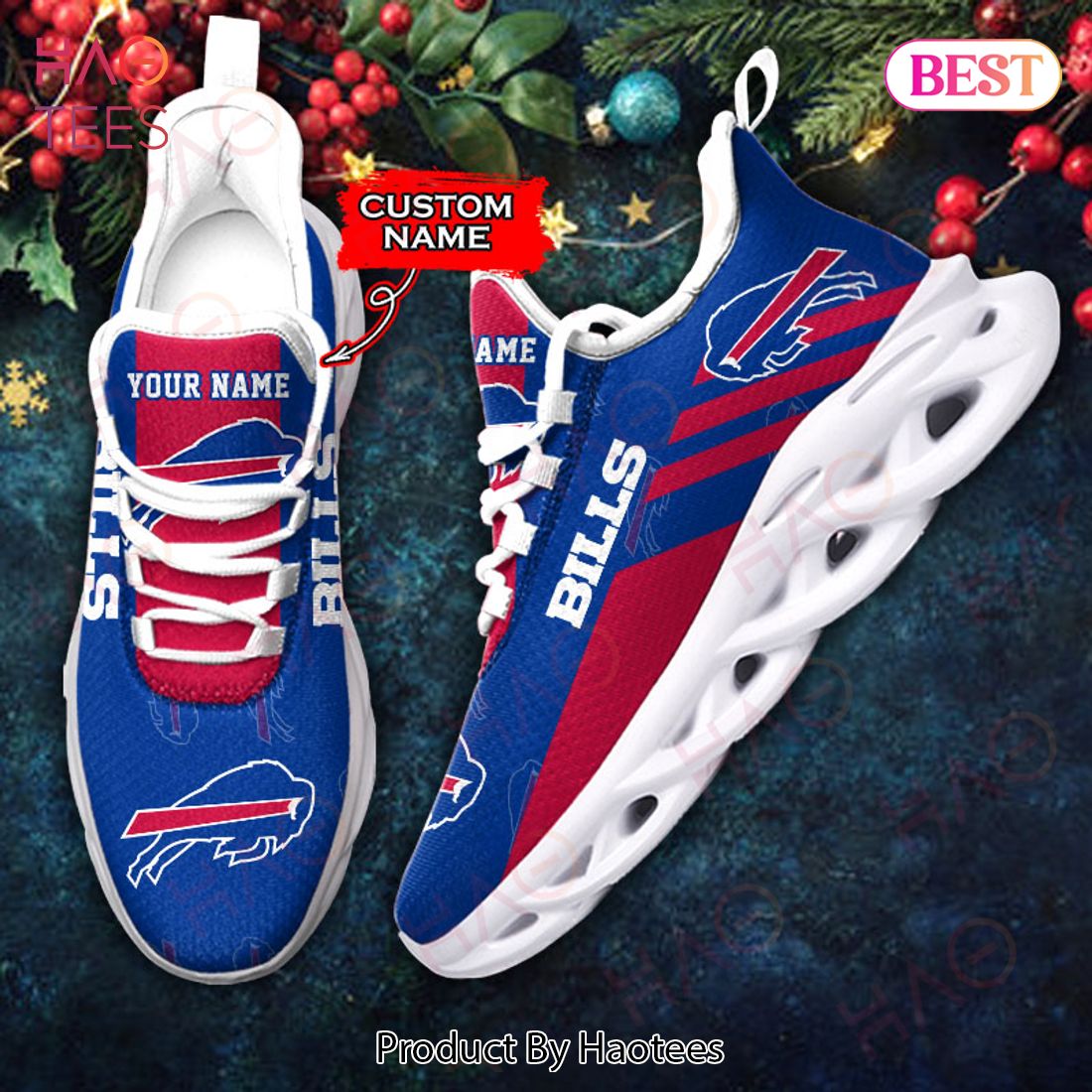 BEST NFL Buffalo Bills Max Soul Sneaker Custom Name