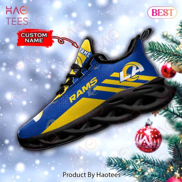 BEST NFL Los Angeles Rams Max Soul Sneaker Custom Name