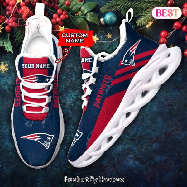 BEST NFL New England Patriots Max Soul Sneaker Custom Name