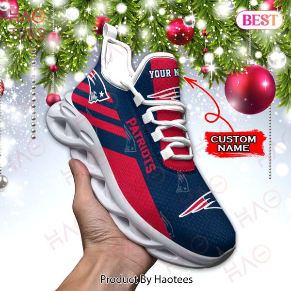 BEST NFL New England Patriots Max Soul Sneaker Custom Name
