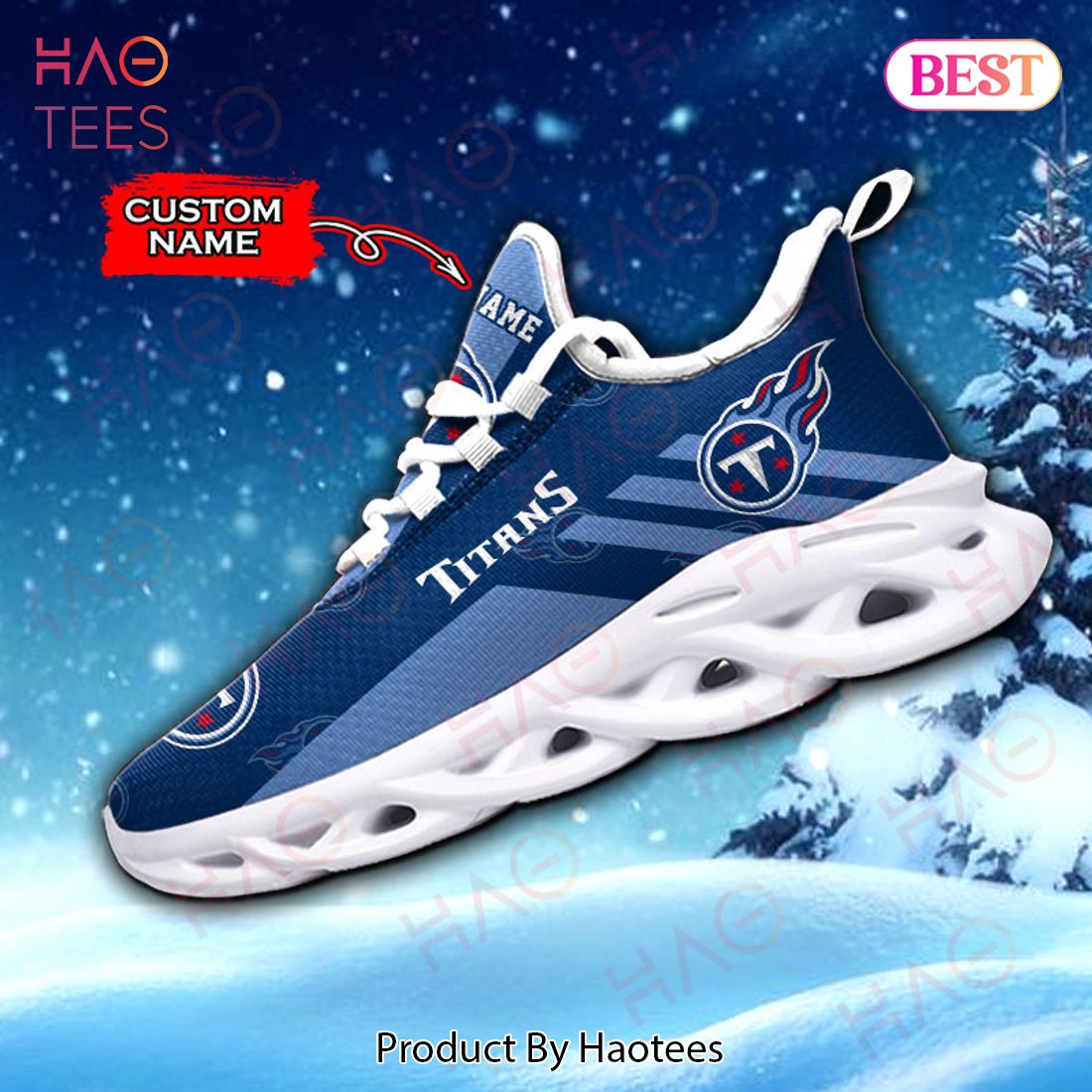 BEST NFL Tennessee Titans Max Soul Sneaker Custom Name BEST NFL Tennessee Titans Max Soul Sneaker Custom Name