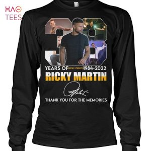 38 Years Of Ricky Martin Shirt Limited Edition
