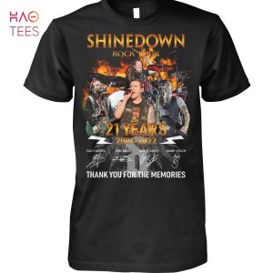 Shinedown Rock Tour 21 Anniversary 2001-2022 Shirt