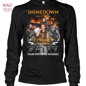 Shinedown Rock Tour 21 Anniversary 2001-2022 Shirt