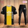 BEST Adidas Blue Black Mix Red Logo Luxury Brand T-Shirt And Pants Limited Edition