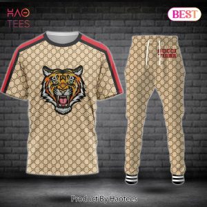 BEST Gucci Tigger Luxury Brand 3D T-Shirt And Pants POD Design