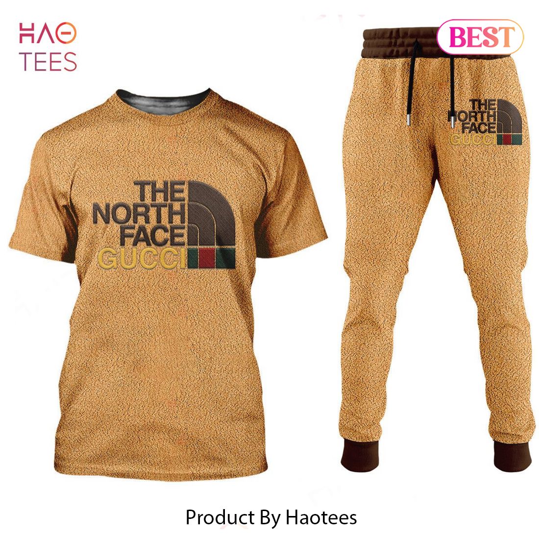HOT Gucci The North Face Luxury Brand T-Shirt And Pants Limited Edition
