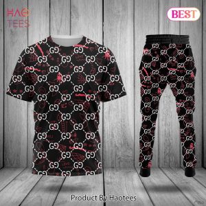 HOT Gucck Full Printing Logo Luxury Brand T-Shirt And Pants POD Design
