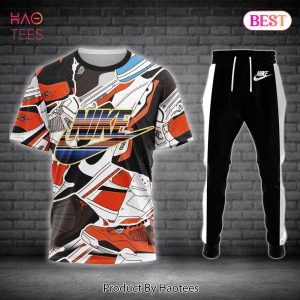 HOT Nike Full Printing Pattern Luxury Brand T-Shirt And Pants POD Design