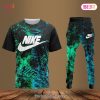 HOT Nile Ombre Blue White Black Luxury Brand T-Shirt And Pants POD Design