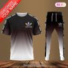 THE BEST Adidas Luxury Brand Red Mix Black T-Shirt And Pants Limited Edition