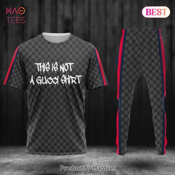 THE BEST Gucci Full Black Luxury Brand T-Shirt And Pants Limited Edition