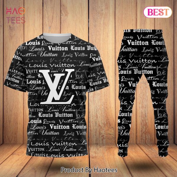 THE BEST Louis Vuitton Full Printing Pattern Luxury Brand T-Shirt And Pants POD Design