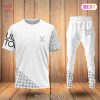 TRENDDING Louis Vuitton Luxury Brand Black Mix White T-Shirt And Pants All Over Printed