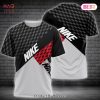 AVAILABLE Nike Luxury Brand White Red Grey 3D T-Shirt Limited Edition