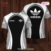 BEST Adidas 3D T-Shirt Logo Grey Original