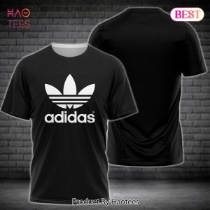 BEST Adidas Black 3D T-Shirt Originals Trefoil