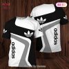 BEST Adidas Luxury Brand Big Logo Red Background 3D T-Shirt