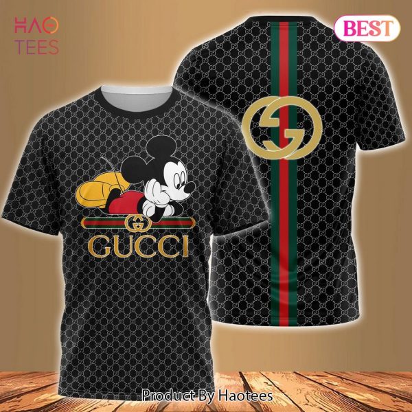 BEST Gucci Mickey Mouse Luxury Brand 3D T-Shirt
