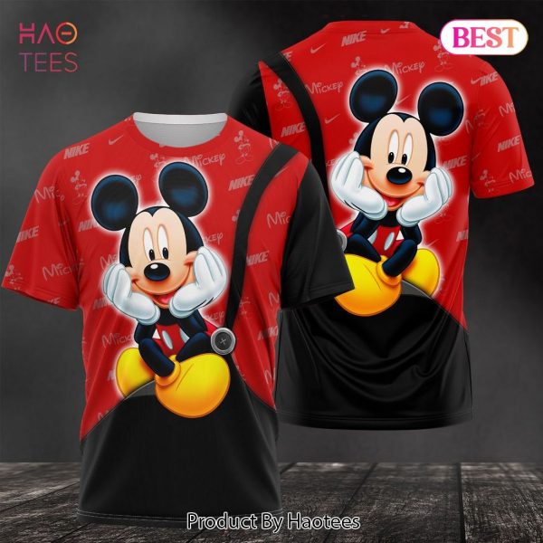 BEST Mickey Mouse Red Black Luxury Brand 3D T-Shirt Lomited Editon