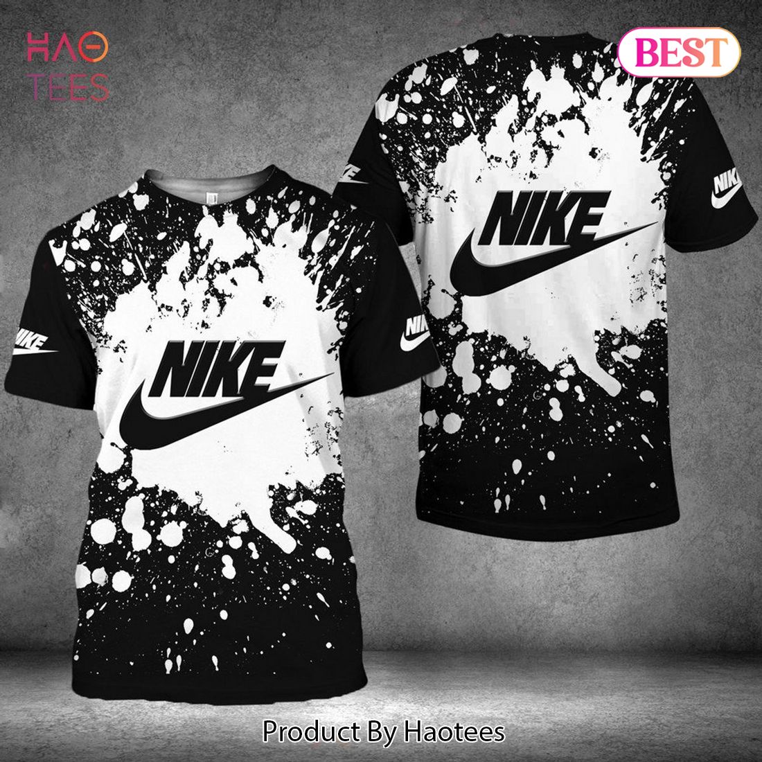 BEST Nike White Paint Flakes Luxury Brand 3D T-Shirt Limited Edition
