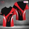 BEST Supreme Black Red Horizontal Stripes Style 3D T-Shirt Limited Edition