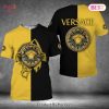 BEST Vesace Luxury Brand Full Black Mix Gold Logo 3D T-Shirt Limited Edition