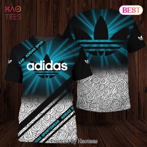 HOT Adidas 3D T-Shirt Blue Luminescence POD Design