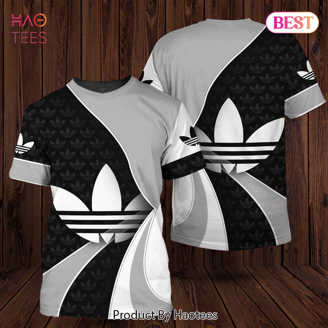 HOT Adidas 3D T-Shirt High-End Color Scheme Limited Edition