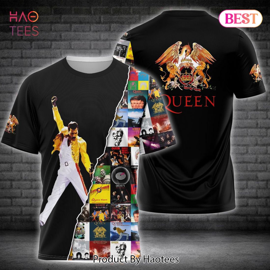 HOT Freddie Mercury Luxury Brand 3D T-Shirt POD Design