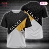 HOT Gucci Black Shoe Print 3D T-Shirt POD Design