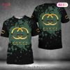 HOT Gucci Luxury Brand Red Mix Green 3D T-Shirt Limited Edition