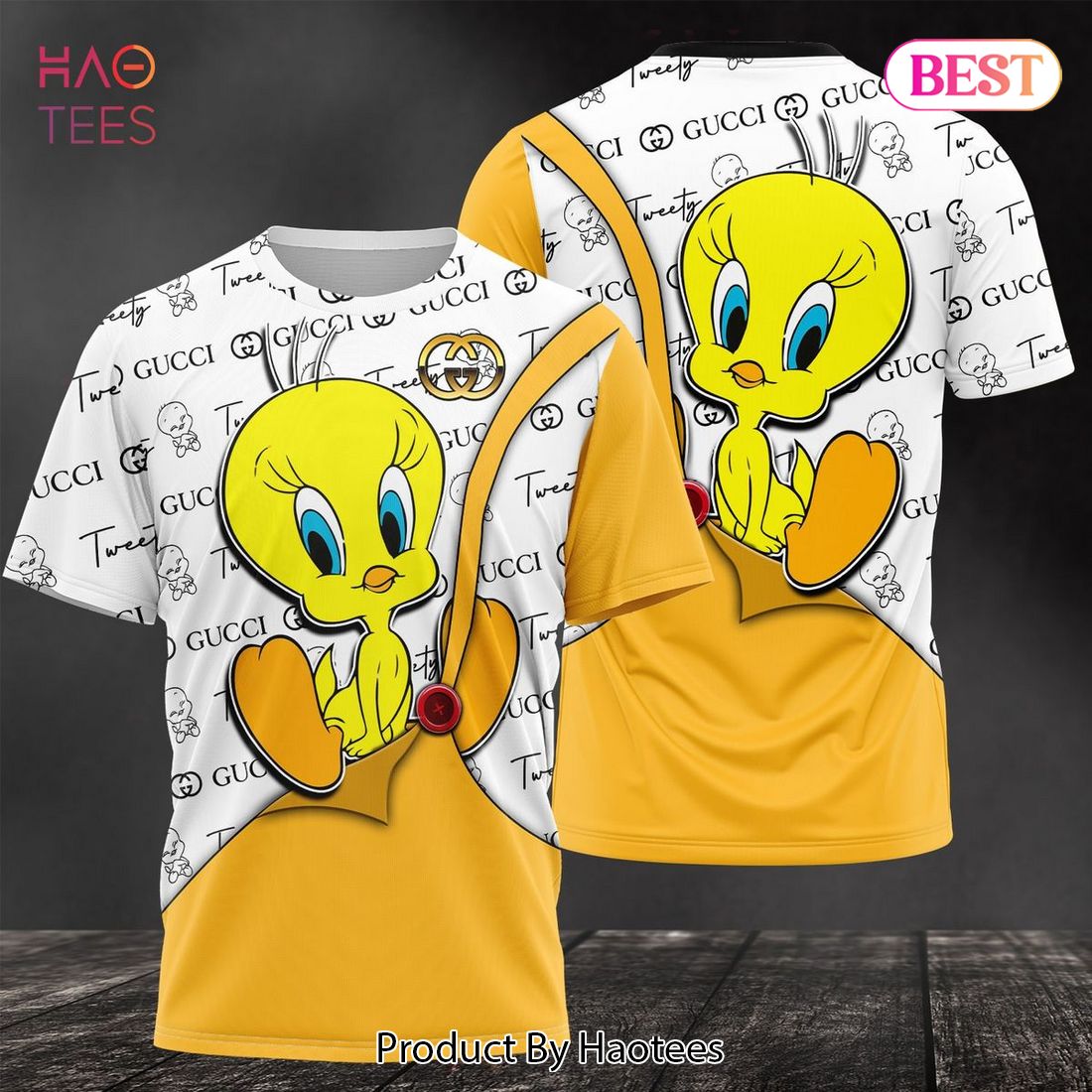 HOT Gucci Vintage Tweety Luxury Brand 3D T-Shirt Limited Edition