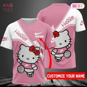HOT Hello Kitty Nike Luxury Brand 3D T-Shirt Limited Edition