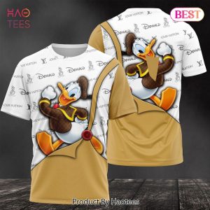 HOT Louis Vuitton Donal Duck 3D T-Shirt POD Design