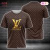 HOT Louis Vuitton Luxurious Dark Color 3D T-Shirt Limited Edition