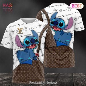 HOT Louis Vuitton Stitch Luxury Brand 3D T-Shirt Limited Edition
