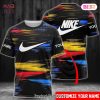 HOT Nike Black and White Stripes Luxury Brand 3D T-Shirt Limited Edition