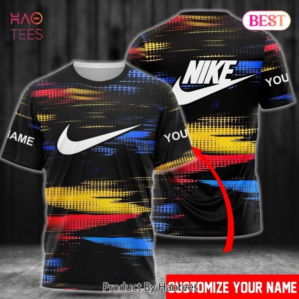 HOT Nike Black Background Customize Name 3D T-Shirt Limited Edition