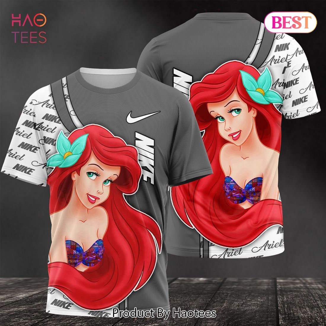 HOT Nike Mermaid Ariel Luxury Brand 3D T-Shirt Limited Edition