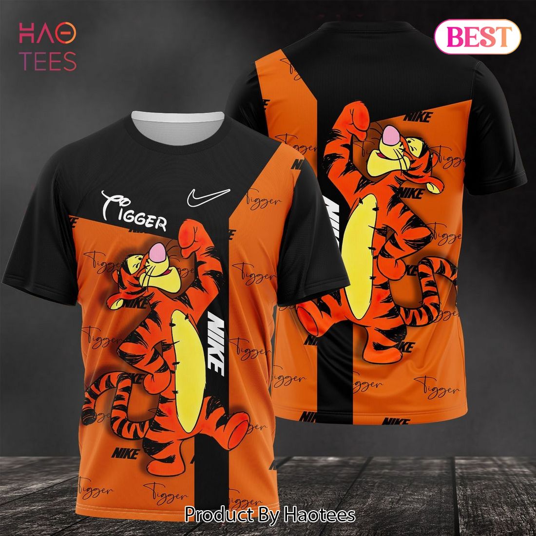 HOT Nike Orange Mix Black Luxury Brand 3D T-Shirt Limited Edition