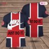 HOT Nike Red White Luxury Brand 3D T-Shirt Limited Editon HOT Nike Red White Luxury Brand 3D T-Shirt Limited Editon