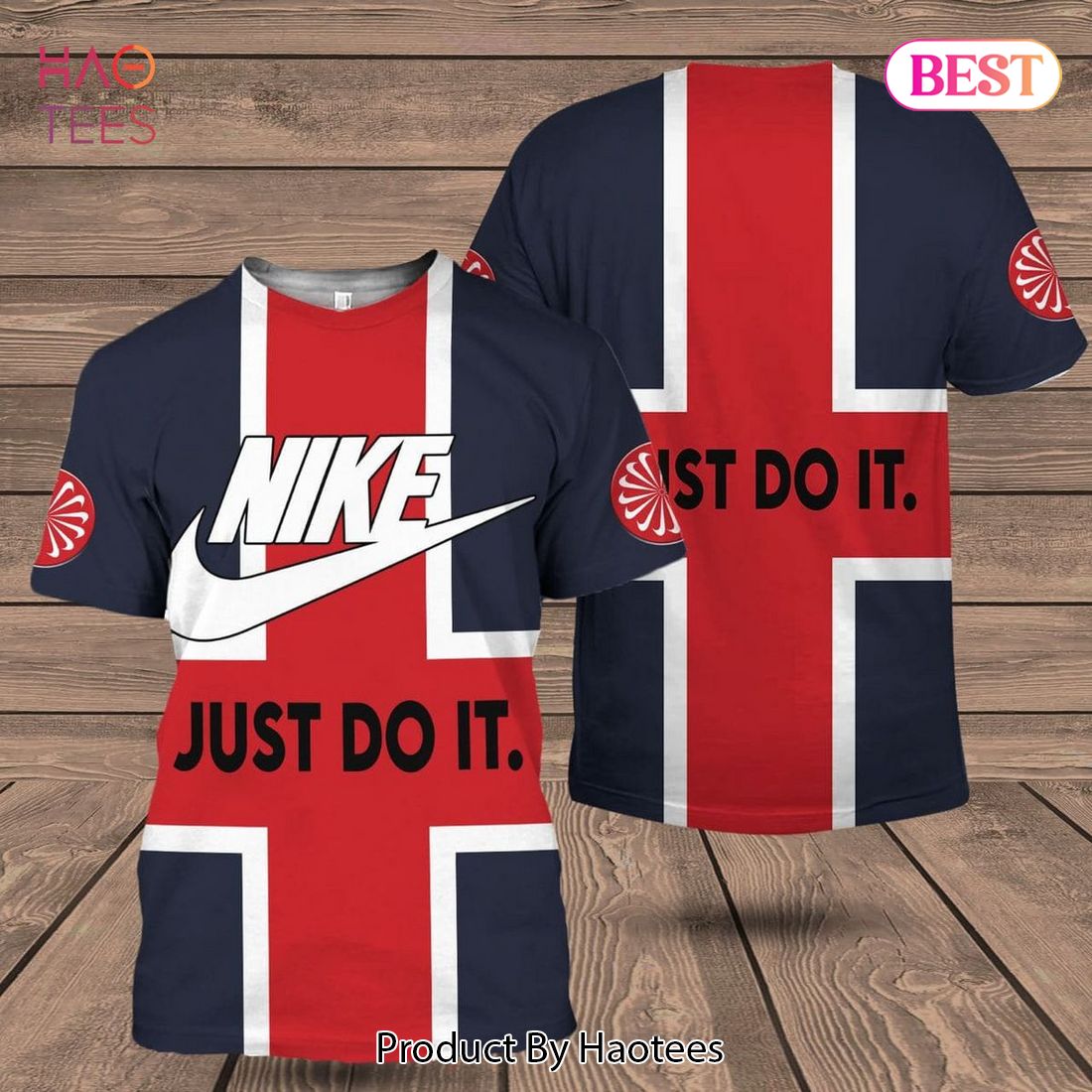 HOT Nike Red Mix Blue Luxury Brand 3D T-Shirt Limited Edition Luxury Store