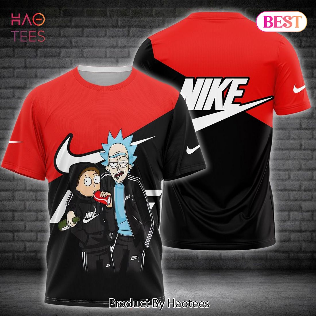 HOT Nike Rick And Morty Luxury Brand 3D T-Shirt Limited Edition