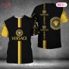 HOT Versace Luxury Pattern Black Gold 3D T-Shirt Limied Edition